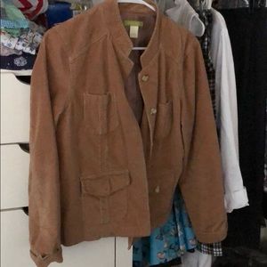 Corduroy khaki jacket